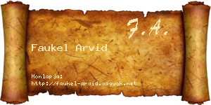 Faukel Arvid névjegykártya